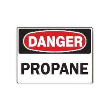 Danger: Propane, Plastic (.040), 10X14 Danger: Propane - D-609133