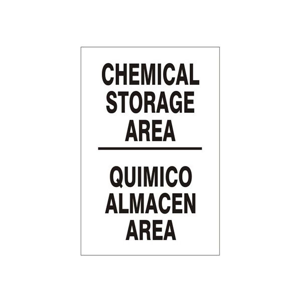 Chemical Storage Area  Quimico Almacen Area sign - M-996531