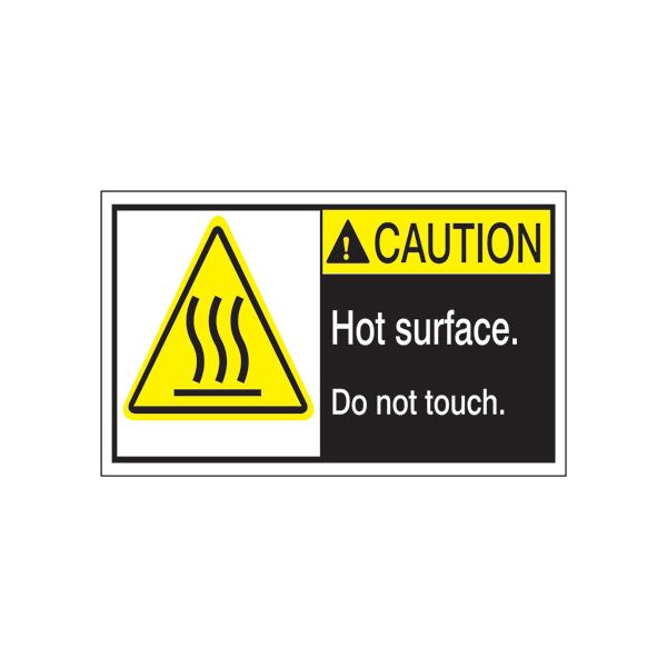 ANSI Header Hot Surface. Do Not Touch. - ML-031