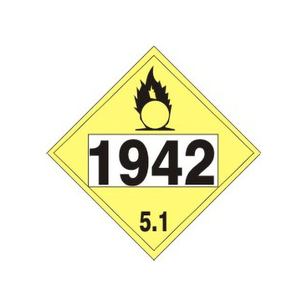 1942 Ammonium Nitrate - Class 5 Placard sign - DOT-19421