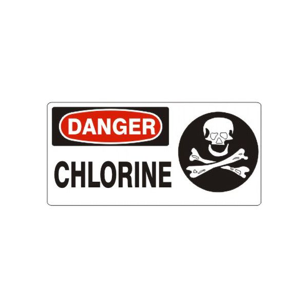 Danger Chlorine Posion Picto sign - DP-081571