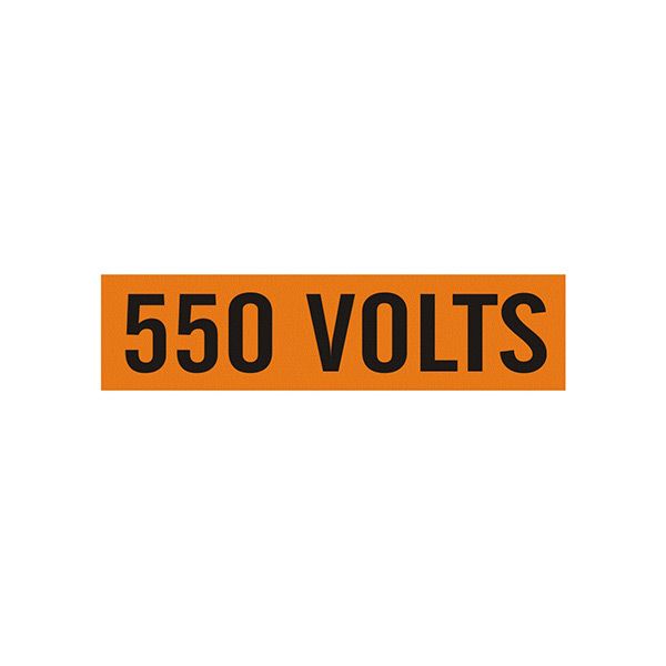 550 Volts - Pipe Marker sign - EP-550-EC