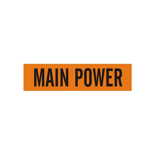 Main Power - Pipe Marker sign - EP-MP-EC