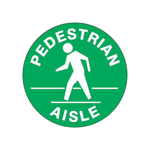 Pedestrian Aisle Picto Floor Decal - FD-49