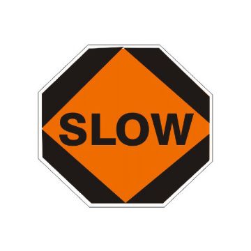 Slow Floor Decal, Anti-Slip, 17” Slow Floor Decal - FD-9902