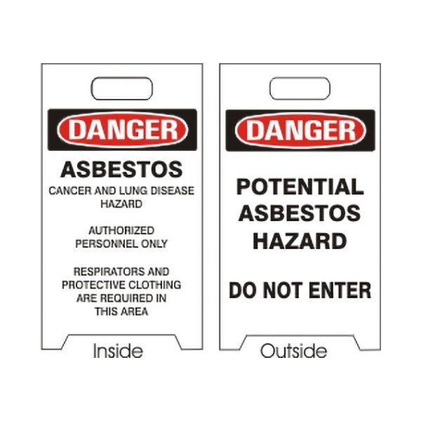 Danger Asbestos Folding Floor Stands - FFS-12