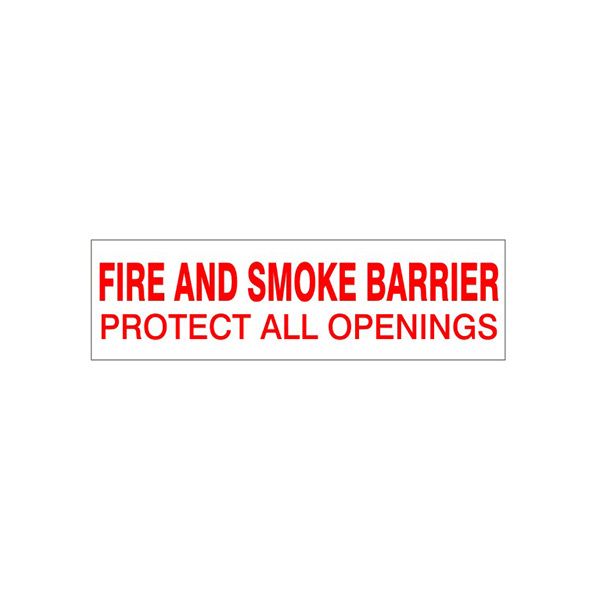 Fire And Smoke Barrier Protect All Openings - FWS-FS