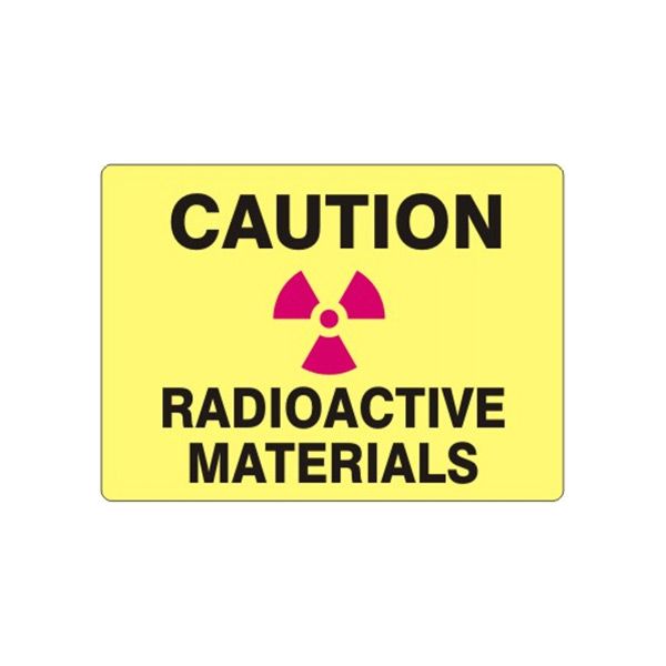 Caution/ Radioactive Materials sign - G-081614
