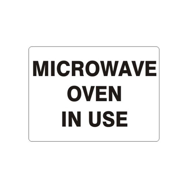 Microwave Oven In Use sign - G-462314
