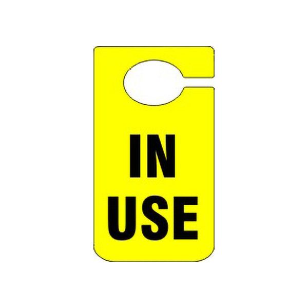 Door Knob Hanger In Use sign - DKH-POLY-03