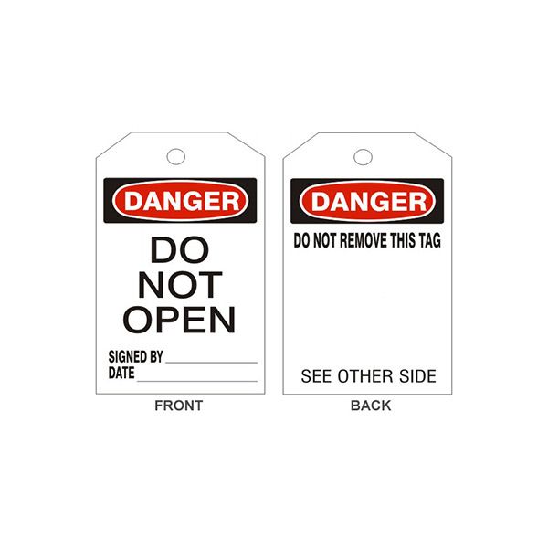 Danger Do Not Open Tags - Back 1 - LT-106-1