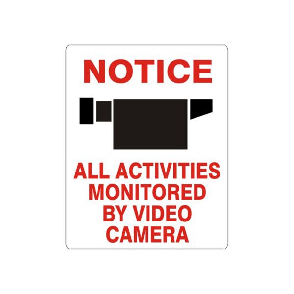Notice Camera Picto All Activities Monitored By Video Camera sign - G-933621