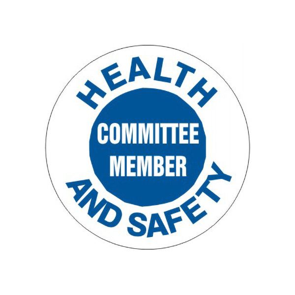 Health And Safety Committee Member – Helmet / Hard Hat Markers - HM-11