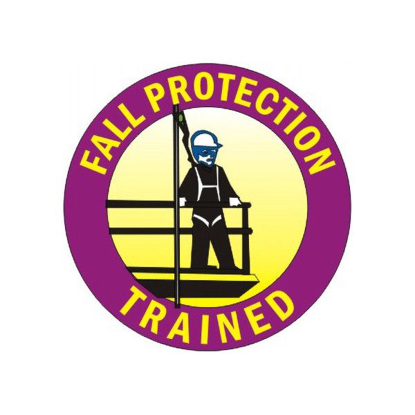 Fall Protection Trained Picto – Helmet / Hard Hat Markers - HM-97
