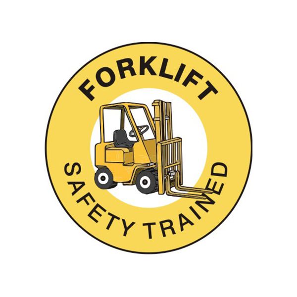 Forklift Safety Trained Picto – Helmet / Hard Hat Markers - HM-135