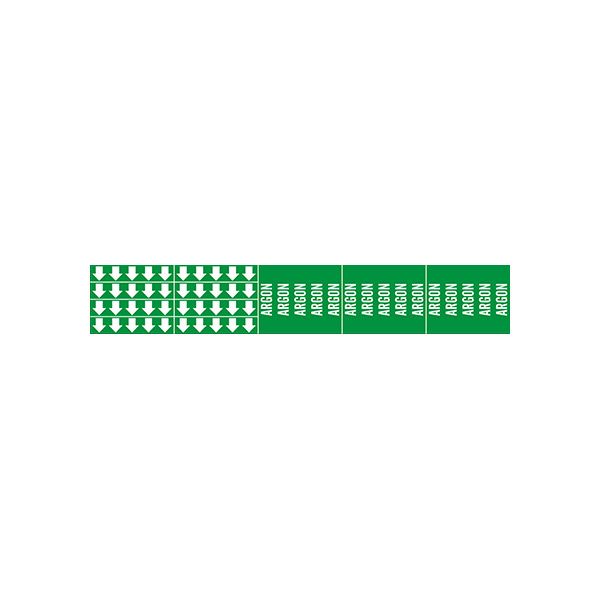 Argon - Pipe Marker With Arrows sign - P-009-F