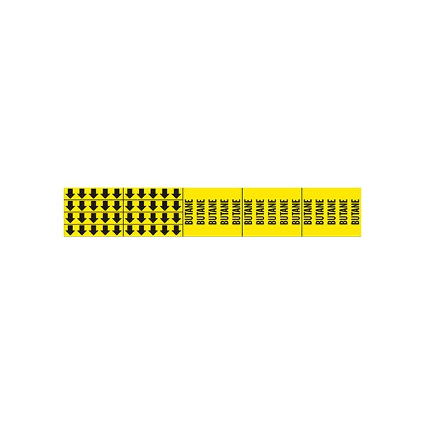 Butane - Pipe Marker With Arrows sign - P-017-F