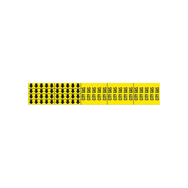 City Gas - Pipe Marker With Arrows sign - P-026-F