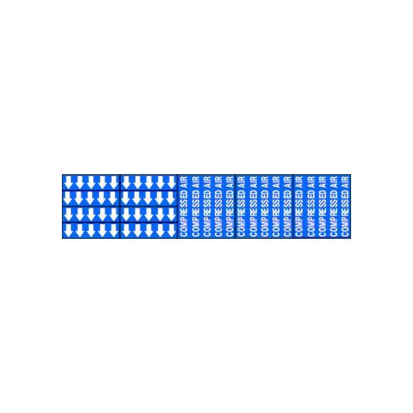 Compressed Air - Pipe Marker With Arrows sign - P-313-F