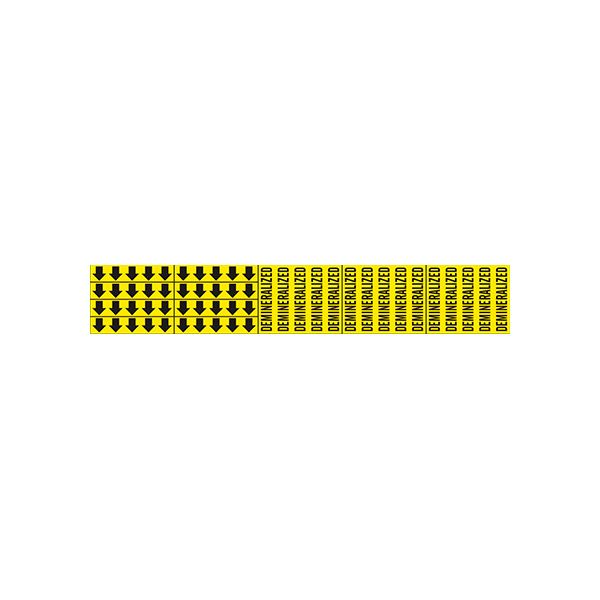 Demineralized - Pipe Marker With Arrows sign - P-035-F