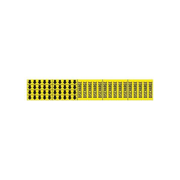 Discharge - Pipe Marker With Arrows sign - P-038-F