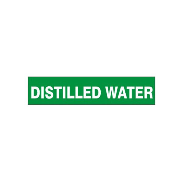 Distilled Water – Pipe Marker - P-039-A