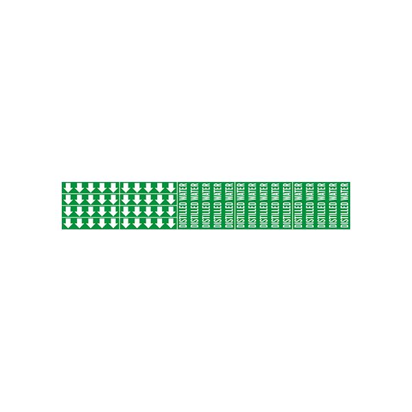 Distilled Water - Pipe Marker With Arrows sign - P-039-F
