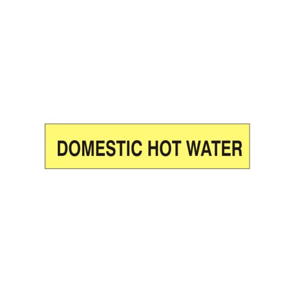 Domestic Hot Water – Pipe Marker - P-040-A