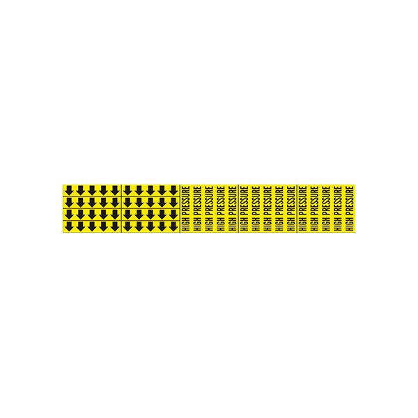 High Pressure - Pipe Marker With Arrows sign - P-075-F