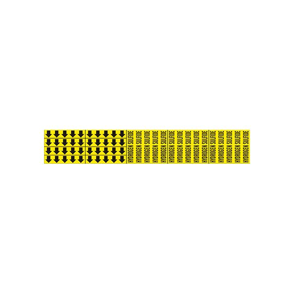 Hydrogen Sulfide - Pipe Marker With Arrows sign - P-080-F