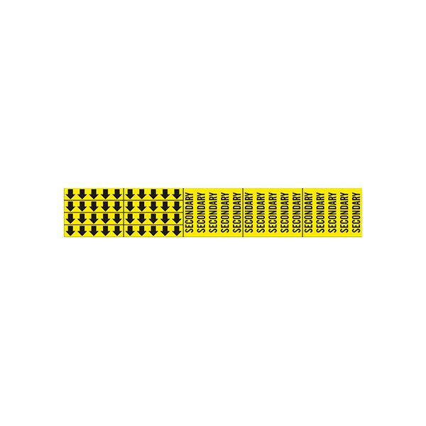 Secondary - Pipe Marker With Arrows sign - P-129-F