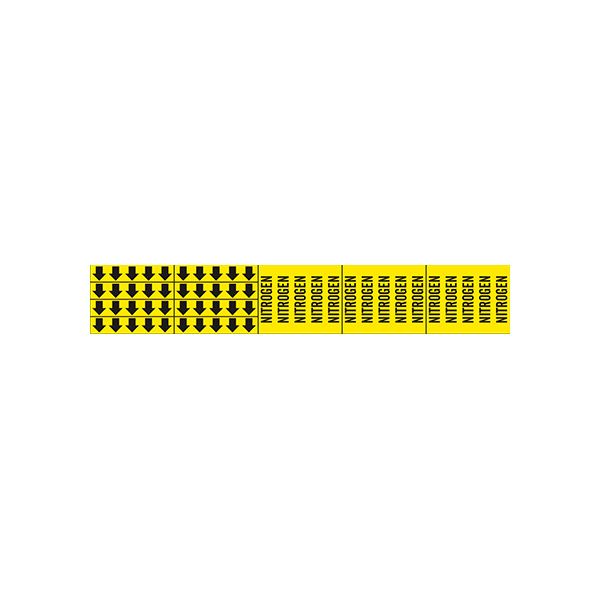 Nitrogen - Pipe Marker With Arrows sign - P-234-F