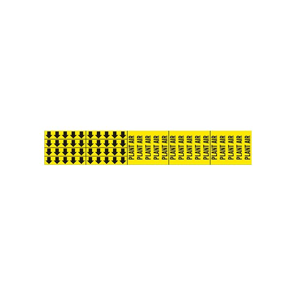 Plant Air - Pipe Marker With Arrows sign - P-238-F