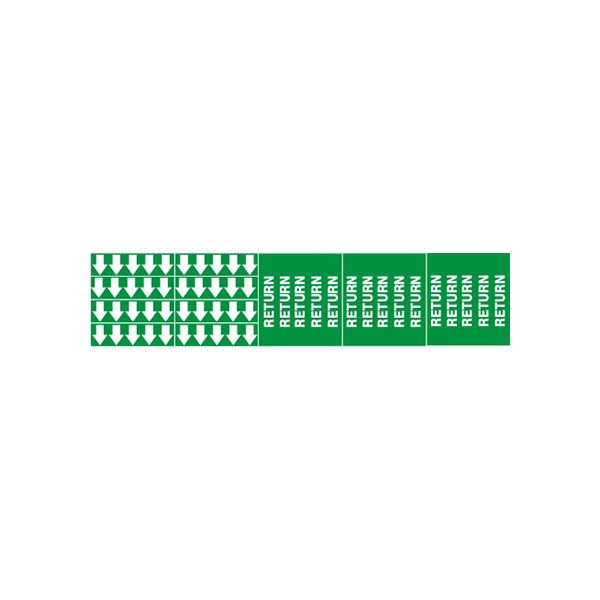 Return - Pipe Marker With Arrows sign - P-242-F