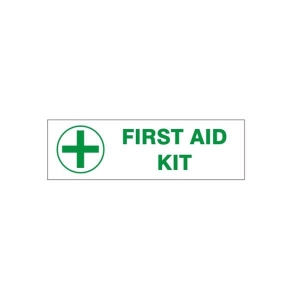 First Aid Kit Pressure Sensitive Decal - PD-2673