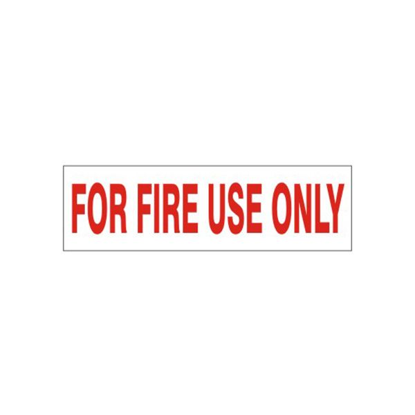For Fire Use Only Pressure Sensitive Decal - PD-2698