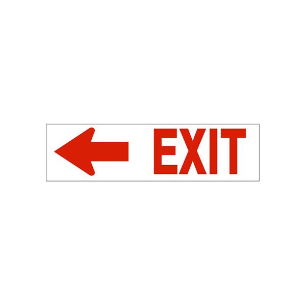 Exit Sign With Left Arrow- Red Arrow sign - PD-1691