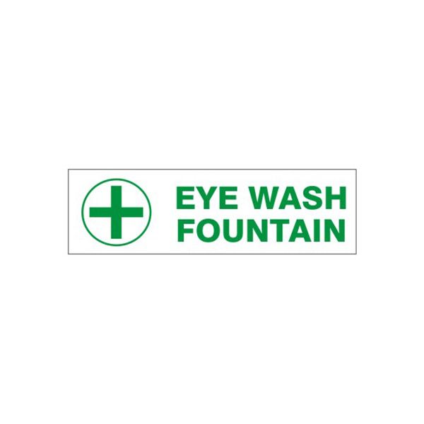 Eye Wash Fountain With Cross Pressure Sensitive Decal - PD-1712