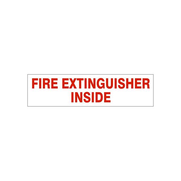 Fire Extinguisher Inside Pressure Sensitive Decal - PD-2641
