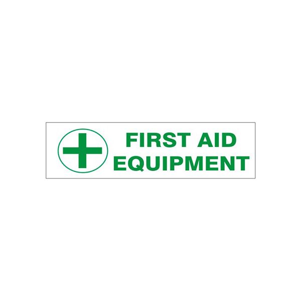 First Aid Equipment With Cross Pressure Sensitive Decal - PD-2669