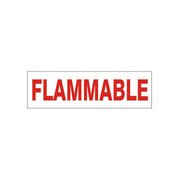 Flammable Pressure Sensitive Decal - PD-2681