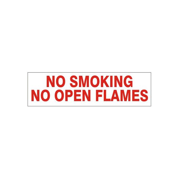 No Smoking No Open Flames Pressure Sensitive Decal - PD-4876