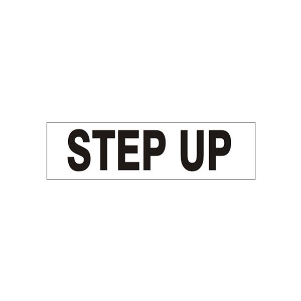 Step Up Pressure Sensitive Decal - PD-7123
