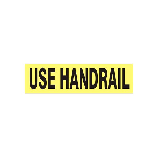 Use Handrail Pressure Sensitive Decal - PD-8610