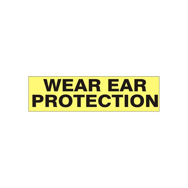 Wear Ear Protection Pressure Sensitive Decal Pressure Sensitive Decal - PD-9223