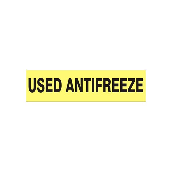 Used Antifreeze Pressure Sensitive Decal - PD-9906