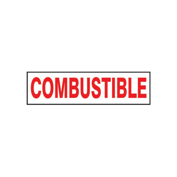 Combustible Pressure Sensitive Decal - PD-9952