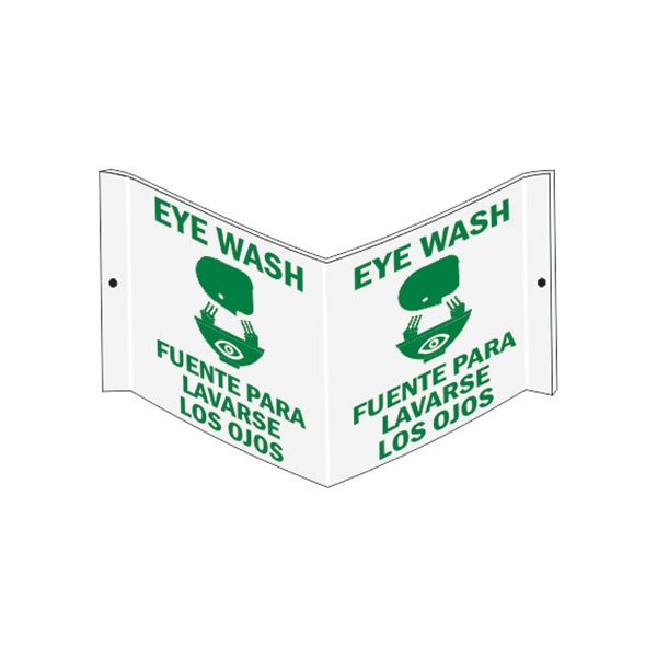 Three dimensional Eye Wash Picto Fuente Para Lavarse Los Ojos - Projecting Wall sign - PWS-8