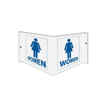 Three dimensional Women With Symbol - Projecting Wall Sign sign, Acrylic, 6X12 Three dimensional Women With Symbol - Projecting Wall Sign sign - PWS-10