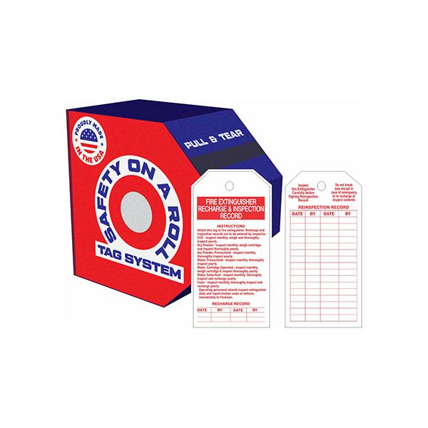 Fire Extinguisher Recharge And Inspection Tags - RT2-206